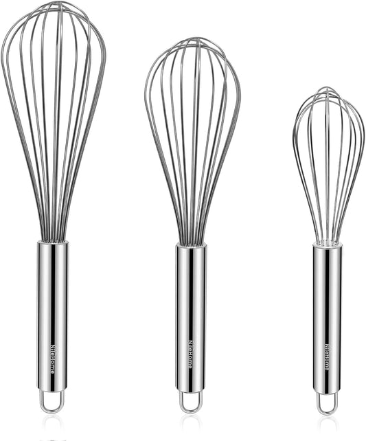 Stainless Steel Whisk Set 8" 10" 12"