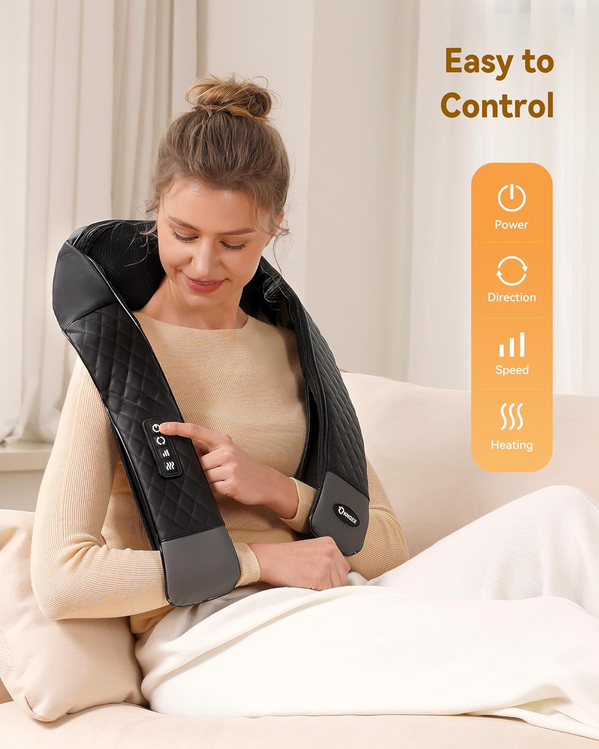 Shiatsu Neck and Shoulder Massager with Heat